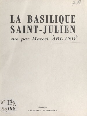 cover image of La basilique Saint-Julien